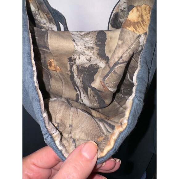 Legendary Whitetails Mens Hoodie Large Camouflage Lining Kangaroo Pocket Blue - Picture 12 of 15